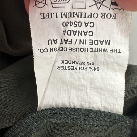 Sympli Pants Womens 4 Green Cropped Pull On Buttons Elastic Waist - Picture 8 of 14